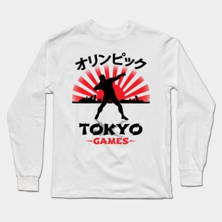 Shotput Thrower Tokyo Olympics Track N Field Athlete Long Sleeve T-Shirt